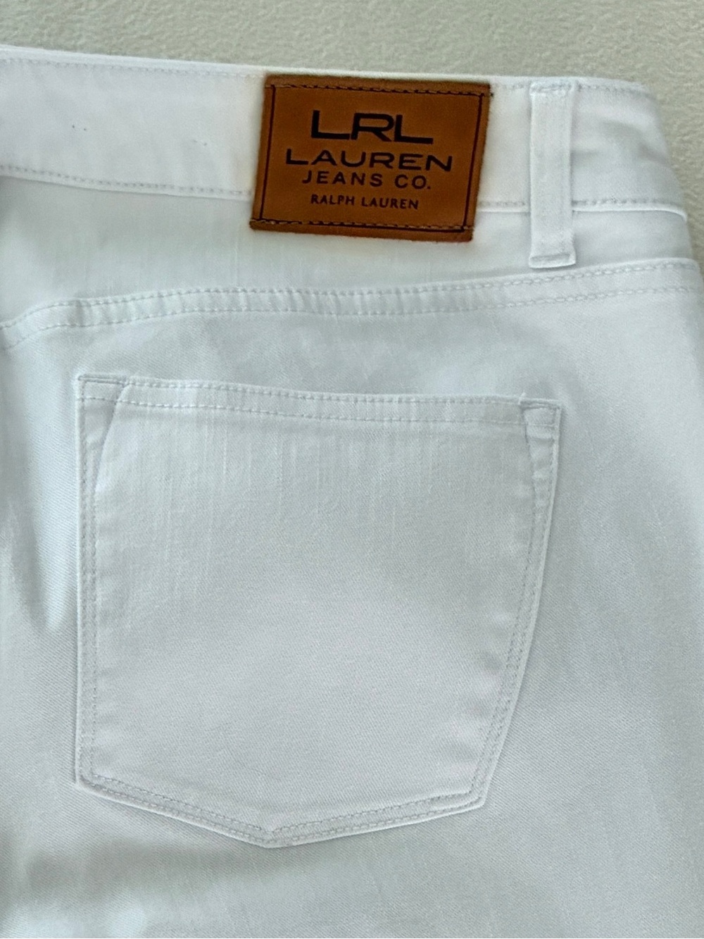 Lauren Ralph Lauren Jeans Women 16W White Classic Straight Leg Stretch Denim - Picture 9 of 15